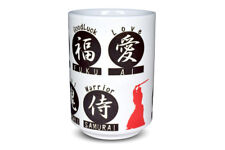 Japanese Yunomi Sushi Tea Cup Mino Ware Kanji Print on the White Background picture