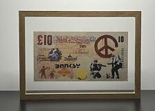 BANKSY: Large Framed Dismaland Banknote - Rare and New picture