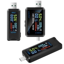 Digital Voltage Current Meter Power Capacity Tester USB Type-C Charger Detector picture