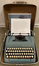 1959 Smith Corona Silent Super 5T Series Portable Typewriter Alpine Blue w/Case picture