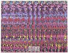 Spider in Web Magic Eye 3D Optical Illusion Postcard, Classico SF #528-018, 8x10 picture