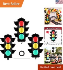 3 Pcs Traffic Signal Balloons Set - Perfect for Birthday & Construction Themes picture