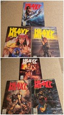 6 Lot Heavy Metal Magazine 1992 Complete Year Jan-Nov Richard Corben Sci-Fi picture