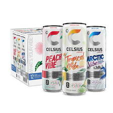 CELSIUS Sparkling Vibe Variety Pack, Functional Essential Energy Drink 12 fl oz picture