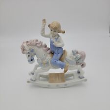 Paul Sebastian Girl On Rocking Horse By Meico 1991  New No Box picture