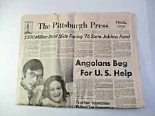 Pittsburgh Press 1-2-1976 Newspaper Lebanese Jet Crash Fiat Kidnap Victim Stalin picture