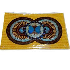 Vintage Butterfly Wing Collage Sunflower Art 24 x 16 Insect Taxidermy B5 picture