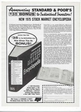 1975 Standard & Poor's Stock Market Encyclopedia Vintage Print Advertisement picture