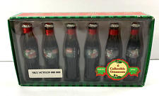 Coca Cola Mini Santa Glass Bottle  Evolution of the Coca Cola Santa Set New O/S picture