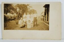 Lewistown Pa RPPC Family Picture 8n the Yard c1910 Real Photo Postcard 019 picture