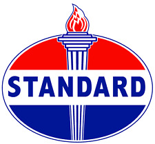 STANDARD TORCH GAS PUMP OIL Vintage Vinyl Sticker |10 Sizes with TRACKING picture