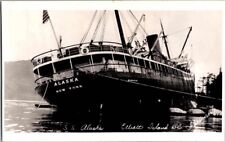 c1930 S.S. Alaska At Elliott Island BC British Columbia Canada Snapshot Photo picture