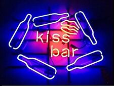 Kiss Bar Bottle Neon Light Sign 20