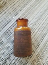1910s Vintage Amber Medicine Bottle Sharp & Dohme Black Cohosh  Contents picture