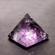 AAA Natural Quartz Brazilain Amethyst Crystal Reiki Healing Pyramid Energy Tower picture