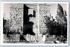 Syria Damas Postcard RPPC Photo Le Mur De St. Paul c1910's Antique Unposted picture