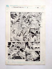Original Art PUNISHER : No Escape  Page 33 ~1990 action Punisher & U.S. Agent picture