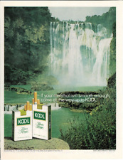 1971 KOOL Filter Kings Long Cigarette Tobacco Smoking Waterfall Vintage Print Ad picture