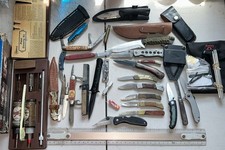 Mixed Lot / Pocket knife & Fixed blade Gerber Buck Colonial Hoppes Knives Knife picture