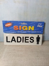 LADIES SIGN GAS STATION DINER RESTAURANT PUB BAR BATHROOM RESTROOM POWDER ROOM picture
