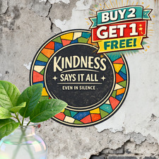 Autism Awareness Puzzle Heart Support Decor 8x8 Round Metal Tin Sign Wall Plaque picture