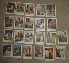 Lot of 22 Vintage 1918-1919 Little Bible Lesson Picture Cards picture