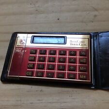 Vintage 1980s BankCard Travel Club Mini Calculator w/ Leather Case & manual picture