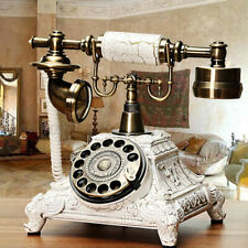 Rotary Dial Phone Vintage Antique Style Telephone Old Fashioned Corded Telephone picture