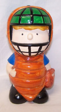 Vintage Peanuts  Schroeder Determined Baseball 7” Bank Nice 1971 Japan EXC CLEAN picture