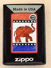2016 Republican Elephant Red Matte 29167 Zippo Lighter NEW picture