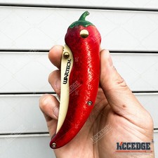 8" Hot Pepper Inspired Design Outdoor Hunting & Camping Pocket Folding Knife picture