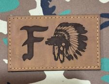 Forward Observations Group FOG x Bald Bros FOG Comanche Leather Patch size XL picture