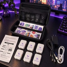 SlimeVR LSM6DSV Compatible Full-Body Trackers 6-Pack | VRChat SteamVR FBT Kit picture