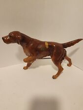 Vintage  MORTENS STUDIO Large  IRISH SETTER Pointer Hunting Dog Figurine HUGE picture