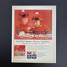 Vintage 1960 Quaker Oats Oatmeal for Breakfast Magazine Ad 11