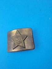 Vtg WWII Russian Red Army Military All Original Belt Buckle Russian Soviet picture