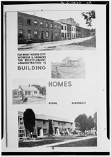 Resettlement Administration Soil and Shelter Exhibit 1936 Homes Urban Rural picture