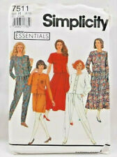 1991 Simplicity Sewing Pattern 7511 Womens Pants Shorts Skirt Top Size 6-10 6794 picture