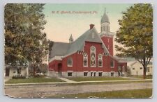 M.E. Church Coudersport Pennsylvania 1918 Antique Postcard picture