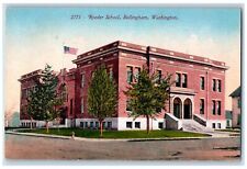 c1950's Roeder School Campus Building Stairs Bellingham Washington WA Postcard picture
