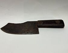 Old Homemade Knife Interesting Shape Kitchen Butcher under Restoration. picture