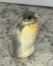 Vintage Penguin Figurine Foam Composition Hand Painted Mini Penguin Statue picture