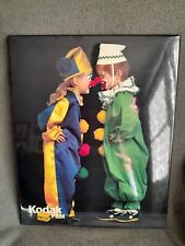 Rare Vintage 1980s Kodak Film Store Display Ad Boys Dressed As Clowns 20”x 16” picture