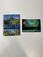 Vintage Glacier National Park Postcards Folder Of 12 Unused & 1 Northern Lights picture