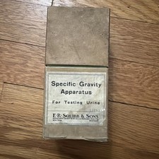 E.R. Squibb & Sons Specific Gravity Apparatus For Testing Urine Kit Antique picture