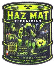 Haz Mat Technician Control the Chaos 55 Gallon Drum Fire Patch NEW . picture