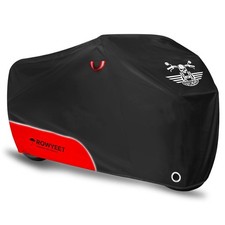 Waterproof 420D Red Motorcycle Cover 104" All Season Outdoor Storage Protection picture