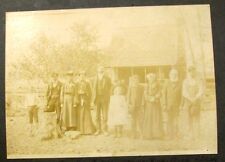 Vintage 1904 PHOTO DEXTER MASSACHUSETTS Bowen Family Men Women Boy Girl House US picture