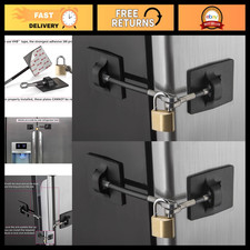 2-Pack Refrigerator Lock with Keyed Padlock - Secure Food Storage, Child Safety picture