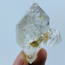 64G Natural Herkimer diamond quartz crystal reinforced stone sample H310 picture